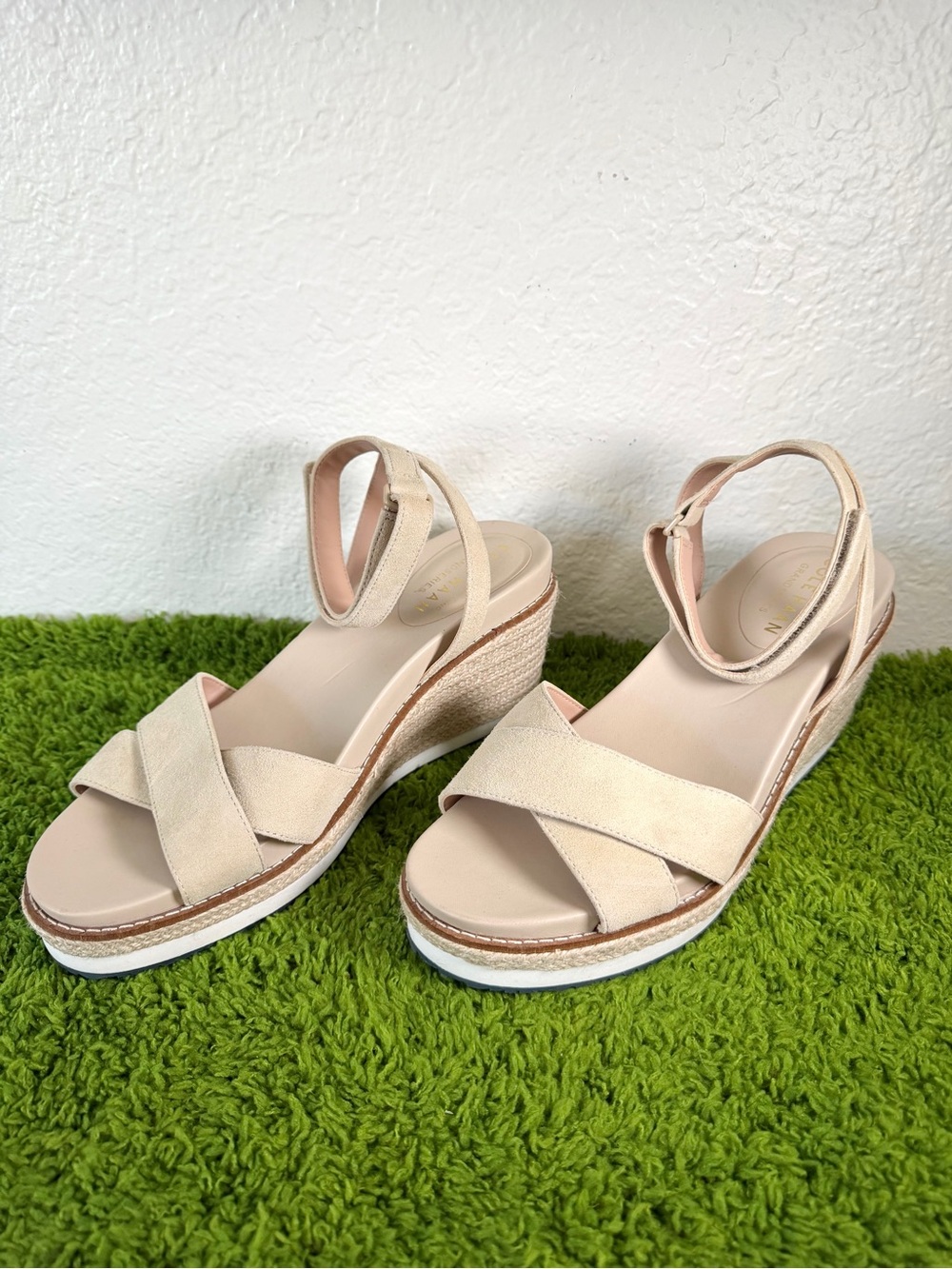 Cole Hann Ronnie Cloudfeel Espadrille Platform Wedge Sandal